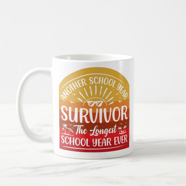 En annan skolår Survivor Funny School Kaffemugg (Vänster)