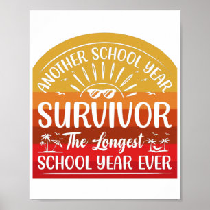 En annan skolår Survivor Funny School Poster