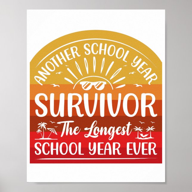 En annan skolår Survivor Funny School Poster (Framsidan)