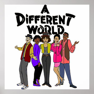 En annan svart World-TV visar TShirt Poster