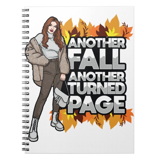 En annan Thanksgiving för fallande och vändade sid Anteckningsbok (Framsidan)