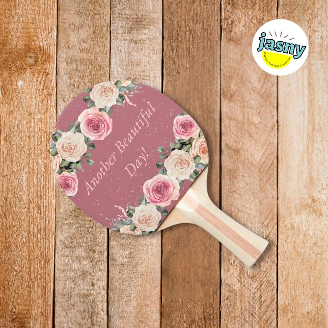 En annan vacker Blommigt för vattenfärg på dagen S Pingisracket (Skapare uppladdad)