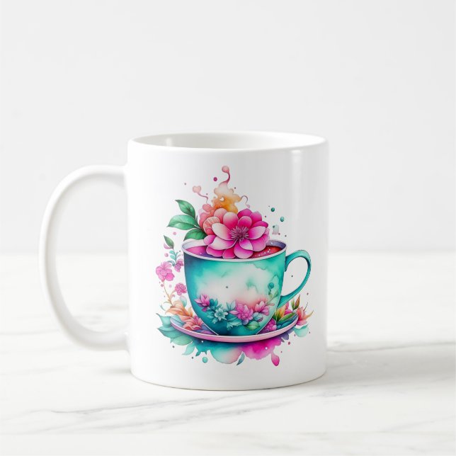 En annan vacker dag att börja med över kaffe kaffemugg (Vänster)