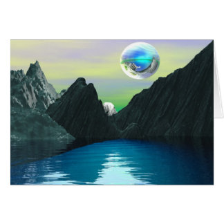 En annan värld hälsningskort