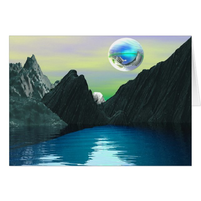 En annan värld hälsningskort (Framsidan Horizontal)