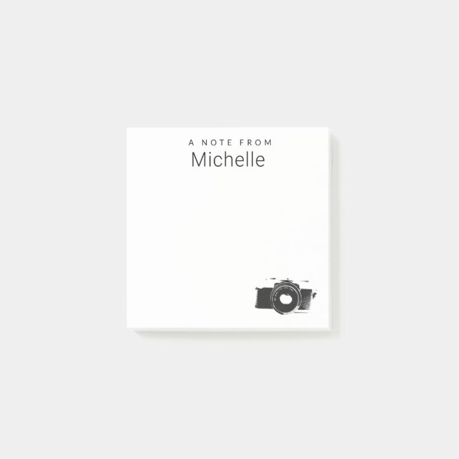 En anteckning från anpassad fotokopieringskamera post-it block (Framsida)