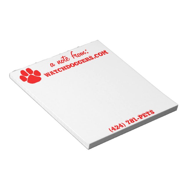 En anteckning från.. . . anteckningsblock (Vinklad)