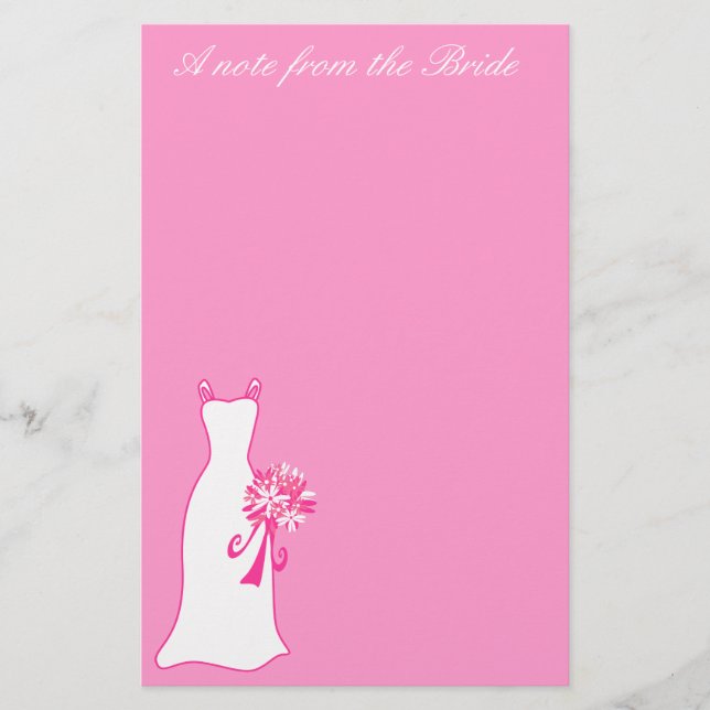 En anteckning från Bride Möhippa Stationery Brevpapper (Framsida)