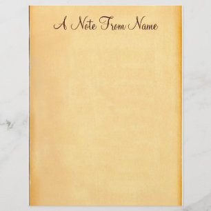 En anteckning från.. Gamla Pappra brevhuvud