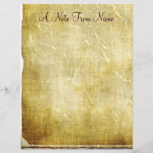 En anteckning från.. Gamla Pappra brevhuvud