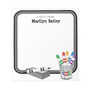 En anteckning från Mini Whiteboard Anteckningsblock
