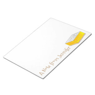 En anteckning från Personligens Gult Lemon Square  Anteckningsblock