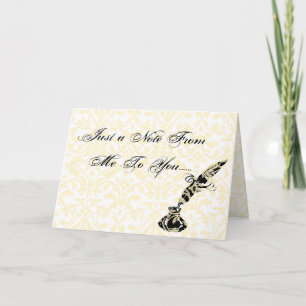 En anteckning till dig.... kort