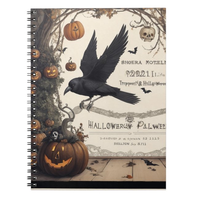 En anteckningsbok som är lika unik som Halloween (Framsidan)