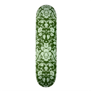 En antik blom- damast old school skateboard bräda 21,6 cm