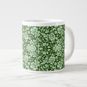 En antika blommigt jumbo mugg