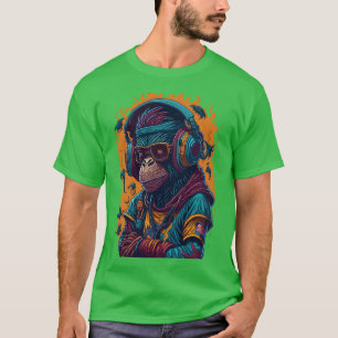En apa rappare retro t shirt