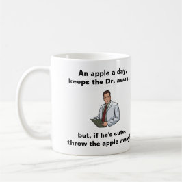 En Apple om dagen, behållor dren Bort Kaffemugg