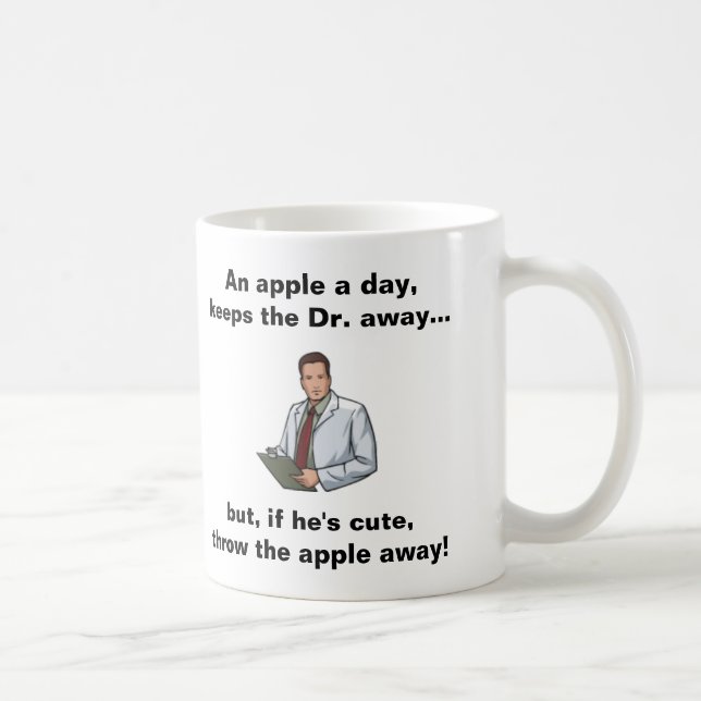 En Apple om dagen, behållor dren Bort Kaffemugg (Höger)