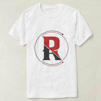 En AR-bokstavs minimalistiska mode-logotyp T-shirt