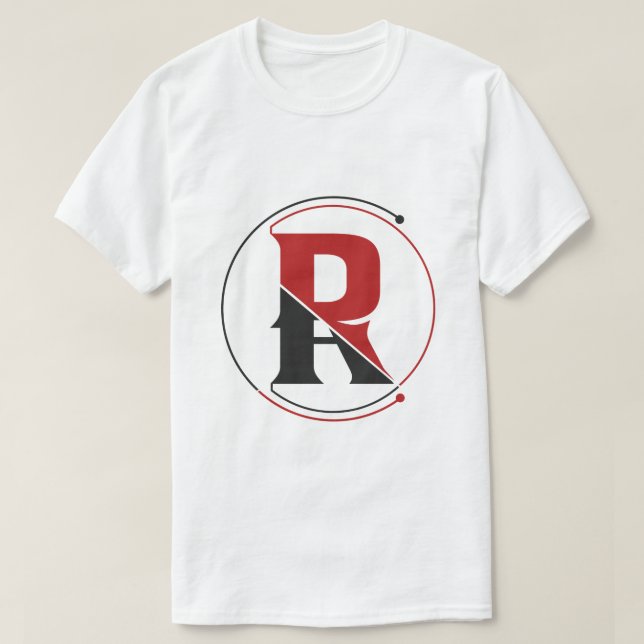 En AR-bokstavs minimalistiska mode-logotyp T-shirt (Design framsida)