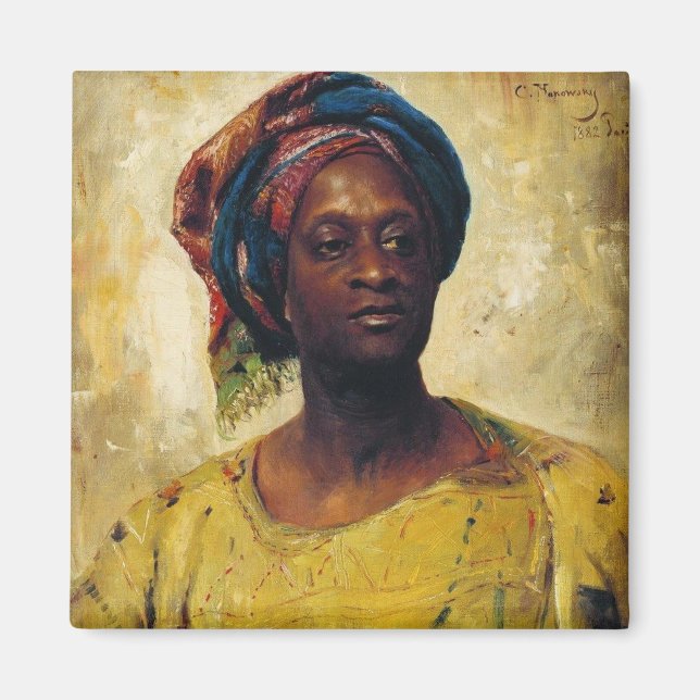 En arabi i ett turban magnet (Framsidan)