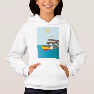 En arabisk fiskare i en båt t shirt