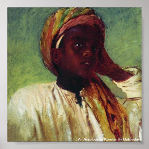 En arabisk pojke av Konstantin Makovsky Poster