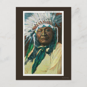 En Arapahoe-indianhövdings porträttColorado Vykort