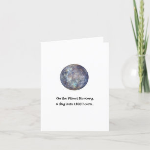 En arbetsdag på Planet Mercury Card Kort