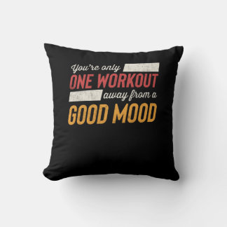 En arbetsgång bort från Bra Mood Motivation Kudde