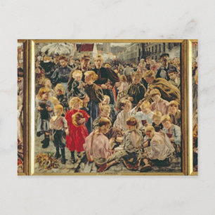 En arbetsmans tre år, 1895 vykort