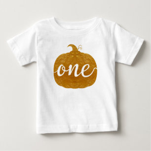 "En " årig Baby new baby guld- pumpa för One T Shirt