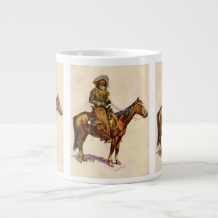 En Arizona Cowboy av Remington, Vintage Western Jumbo Mugg