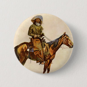 En Arizona Cowboy av Remington, Vintage Western Knapp