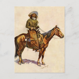 En Arizona Cowboy av Remington, Vintage Western Vykort
