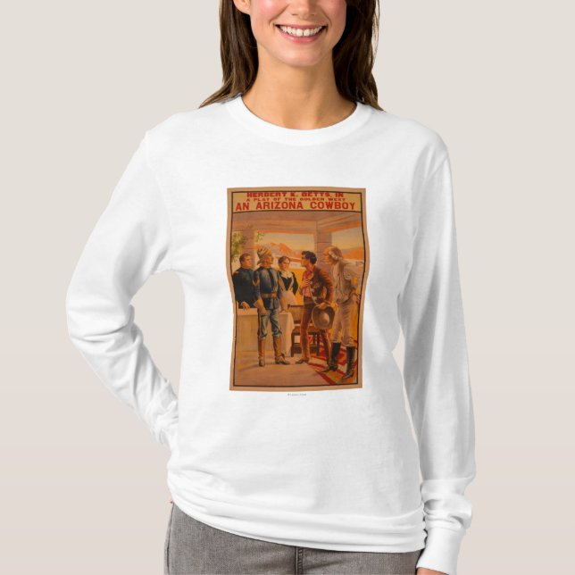 En Arizona CowboyWestern lekaffisch T Shirt (Framsida)