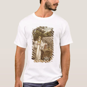 En ärke- Druid i hans juridiska vana som inristas T-shirt