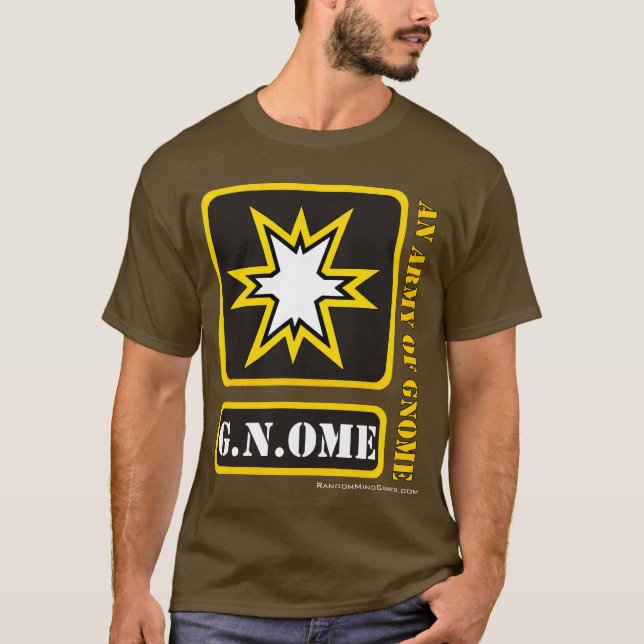 En armé av gnomen tee shirt (Framsida)