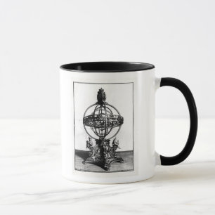 En Armillary Sphere av det Copernican systemet Mugg