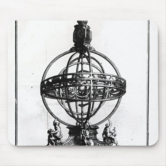 En Armillary Sphere av det Copernican systemet Musmatta (Framsidan)