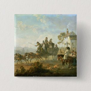 En arrangeralagledare på en landväg, 1792 (olja knapp