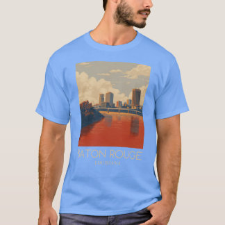 En Art Travel Print of Baton Rouge 2 T Shirt