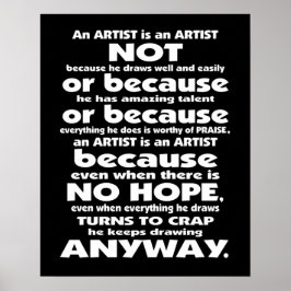 En artist är.. Poster