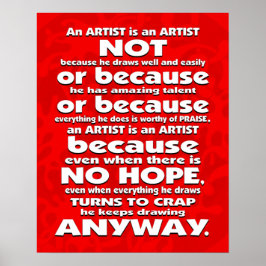 En artist är.. Poster
