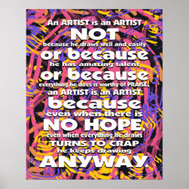 En artist är.. poster