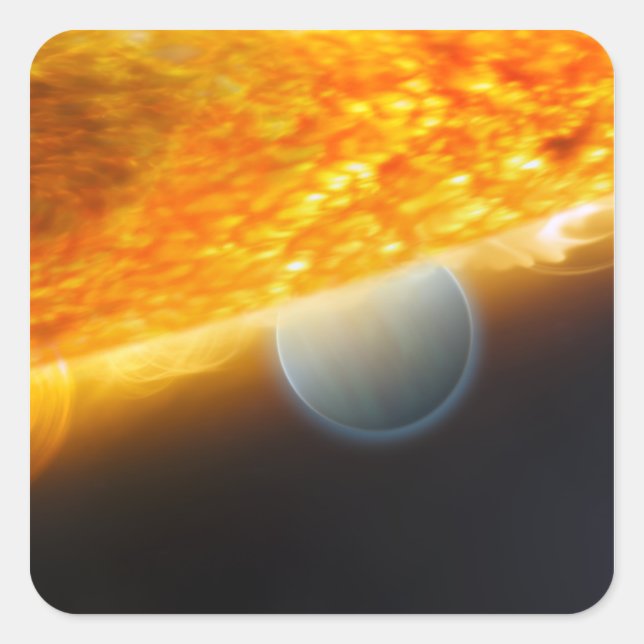 En artists intryck 3 fyrkantigt klistermärke (Framsida)