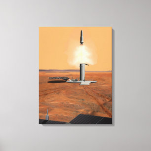 En Ascent Fordon som Lämnar Mars. 2 Canvastryck