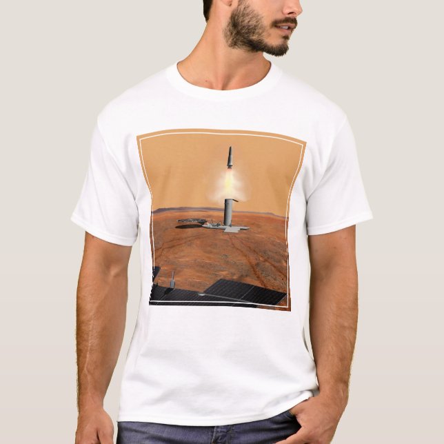 En Ascent Fordon som Lämnar Mars. 2 T Shirt (Framsida)