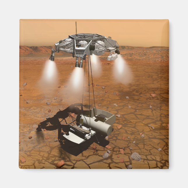En Ascent Fordon som Lämnar Mars. Magnet (Framsidan)